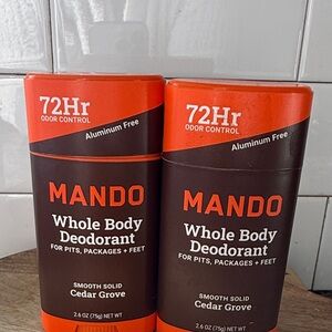MANDO Whole Body Deodorant - Cedar Grove - (2 Pack)